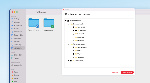 Lecteur réseau - Finder MacOS