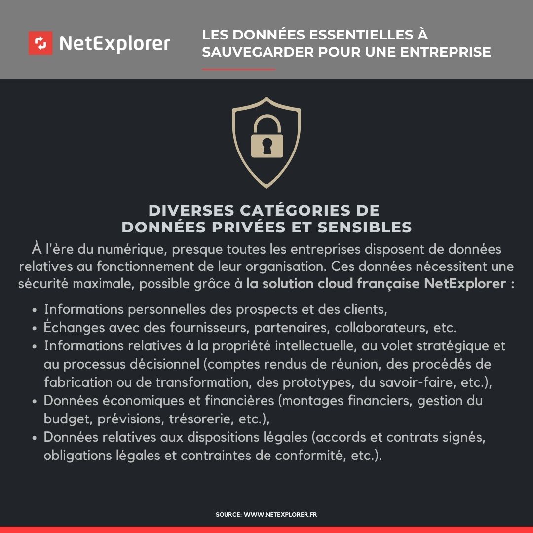 Infographie : Les données essentielles à sauvegarder