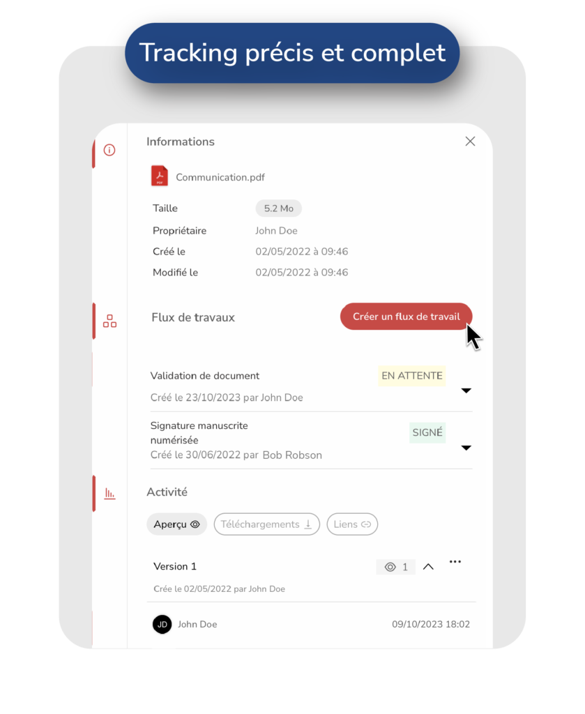 Cloud collaboratif NetExplorer | Tracking et confidentialité