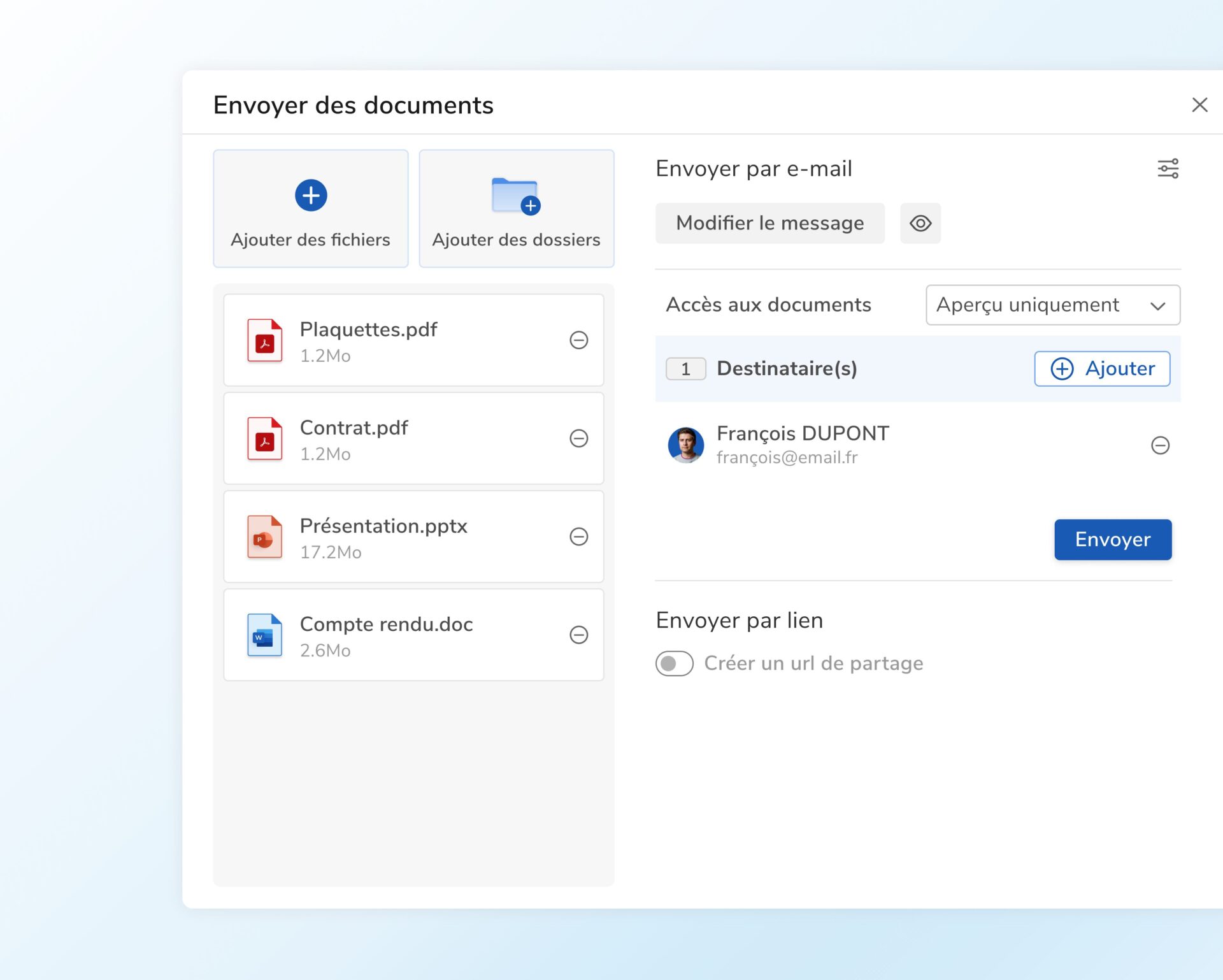 NetExplorer Share - Fonctionnalité Share - Partage sécurisé