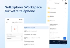 Application mobile NetExplorer Workspace